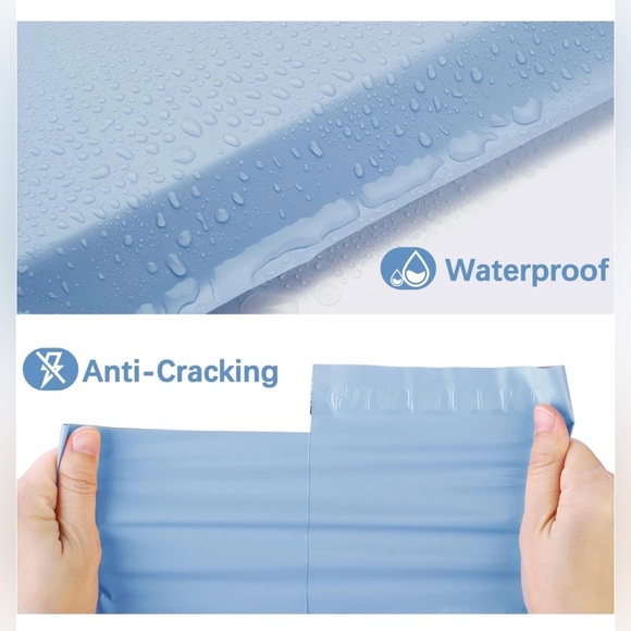 NWT - 25 Light Blue Poly Mailers - Picture 3 of 3